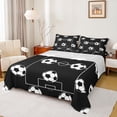 thumbnail image 1 of Erosebridal Football Sport Lover Kids Bed Sheets,Ball Games Soccer Theme King Sheets For Girls Boys 4-Piece, 1 of 6