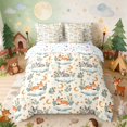 thumbnail image 1 of Erosebridal Fox Twin Bedding for Boys Girls, Sleepy Clouds Bedding Comforter Set, Stars Reversible 7-Piece, 1 of 6