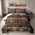 thumbnail image 1 of Erosebridal Fox Twin Quilt Set, Rustic Wood Twin Coverlet Set, 2pcs 1 Bedspread and 1 Pillowcase, 1 of 7