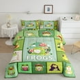 thumbnail image 1 of Erosebridal Frog Prince Bedding Sets Queen with Comforter, Fairy Tale Duvet Insert, Patchwork Animal Decor, 3-Piece, 1 of 7