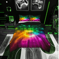 thumbnail image 1 of Erosebridal Futuristic Cubes Bedding Twin Comforter Set,Geometric Plaid Down Comforter,Grid Checkerd Bedding Sets Twin With Comforter,Super Cozy Gradient Bedroom Decoration,Reversible,2-Piece, 1 of 8