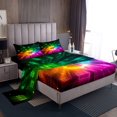 thumbnail image 1 of Erosebridal Futuristic Cubes Sheet Set Twin,Geometric Plaid Bedding Sets Twin Size,Grid Checkerd Twin Sheet Sets,Super Cozy Gradient Bedroom Decoration,3pcs, 1 of 7