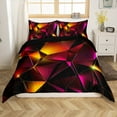thumbnail image 1 of Erosebridal Futuristic Honeycomb Duvet Cover Twin, Abstract Geometry Bedding Sets Twin Size, Teens Adults, Reversible 2pcs（No Comforter）, 1 of 7