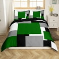 thumbnail image 1 of Erosebridal Futuristic Square Duvet Cover Full, Modern Fashion Comforter Cover Full, Geometry Stripes Decor, Reversible, 1 of 7