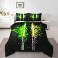 thumbnail image 1 of Erosebridal Galaxy Lightsaber Bedding Comforter Set, Green Orange Down Comforter, Watercolor Print Decor, Reversible, 1 of 7