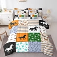 thumbnail image 1 of Erosebridal Galloping Horse Bed in a Bag Full size,Farm Animal Bed Set,Western Room Decorative,Reversible,Breathable,7-Piece, 1 of 5