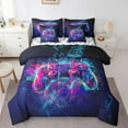 thumbnail image 1 of Erosebridal Game Controller Bedding Sets Twin Size, Gaming Gamer Bedding Twin Size, 3D Gamepad Reversible Comforter Sets with Sheets, Super Cozy Room Decoration, 7 Pieces, 1 of 6