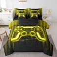 thumbnail image 1 of Erosebridal Game Gaming Bedding Full Size,Yellow Gamepad Bed Set,Modern Abstract Geometical Bedding Sets Full Size,Lightweight Bedroom Decorative Reversible,7pcs, 1 of 7