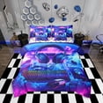 thumbnail image 1 of Erosebridal Gamer Comforter Set with Sheets Twin Size Gaming Bed in a Bag Set Teens Keyboard 7 Pieces Bedding Set Earphone Room Decor Bright Blue, 1 of 6