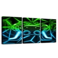 thumbnail image 1 of Erosebridal Gamer Gamepad Paintings Wall Decor Bedroom, Gradient Geometric Wall Hanging Decor Kitchen, Video Game Theme Wall Decor for Living Room Set, Luxurious Bedroom Decoration, 1 of 5