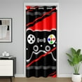 thumbnail image 1 of Erosebridal Gamer Room Divider Curtain Cover 52"x84" Red Game Controller Door Curtain Gaming Gifts Closet Door Cover Curtain for Bedroom Living RoomGaming Red Black Window Treatments, 1 of 5