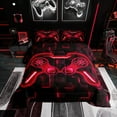thumbnail image 1 of Erosebridal Gaming Bedding Sets with Comforter Men, Video Game Comforters & Duvets, Black Red Room Decorative, 2pcs, 1 of 7