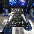 thumbnail image 1 of Erosebridal Gaming Comforter Teens Game Bedding Set Gamer Comforter Set For All Season Gamepad Room Decor Duvet Quilt Twin Size,1 Comforter With 1 Pillowcase Neon Black White Grey, 1 of 8