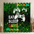 thumbnail image 1 of Erosebridal Gaming Gamepad Curtains and Drapes (38x45), Green Square 30%-50% Blackout Curtains for Bedroom, Teens Teengaer Curtains for Living Room, Window Curtains Room Decor, 1 of 6