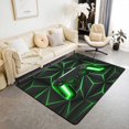 thumbnail image 1 of Erosebridal Gaming Non Slip Washable Carpet For Living Room Game Room Decor, Video Game Gamer Rug Teens Black and Green Gamepad Console Area Rug 5x7, Durable, 1 of 4