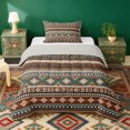 thumbnail image 1 of Erosebridal Geometric Aztec Twin Comforter Sets, Brown Teal Bedding Set, Gray Reversible 2 Pieces, 1 Comforter and 1 Pillowcase, 1 of 6