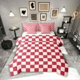 thumbnail image 1 of Erosebridal Geometric Buffalo Bed in a Bag Full size,Checkered Grid Bed Set,Plaid Room Decorative,7pcs, 1 of 5
