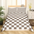 thumbnail image 1 of Erosebridal Geometric Buffalo Comforter Cover Queen,Checkered Grid Bedding Sets Queen Size,Plaid Room Decorative,Super Cozy,3-Pieces(No Comforter), 1 of 7