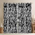 thumbnail image 1 of Erosebridal Geometric Camo Black Out Curtains For Adults Boys Girls,Black White Camouflage Curtains Pack of 2 (42x63 Each) For Teens, 1 of 6
