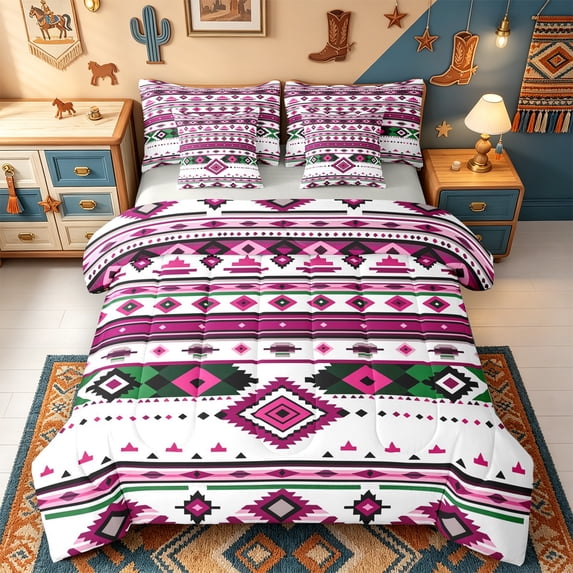 Trinbal Pattern Erosebridal Geometric Design 7-Piece King Bedding,Tribal Tribal Pattern ...