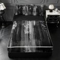 thumbnail image 1 of Erosebridal Geometric Line Art Zipper Queen Comforter Set with Fitted Sheet and 2 Pillowcases,Black White Brush Graffiti Zipper Bedding Set For Girls,Black Reversible,4-Piece, 1 of 7