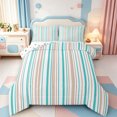 thumbnail image 1 of Erosebridal Geometric Line Queen Comforter Set,Boho Lines Comforter Sets Queen,Polkadot Reversible,3 Pieces,1 Comforter and 2 Pillowcases, 1 of 7