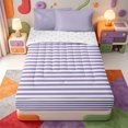 thumbnail image 1 of Erosebridal Geometric Line Zipper Twin Comforter Sets with Fitted Sheet and 2 Pillowcases,Linear Striped Zipper Bedding Set,Reversible,4pcs, 1 of 7