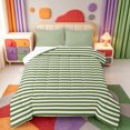 thumbnail image 1 of Erosebridal Geometric Lines Pattern Full Size Comforter Sets,Minimalist Striped Bedding Comforter Set,Reversible,3-Piece,1 Comforter and 2 Pillowcases, 1 of 7