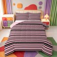 thumbnail image 1 of Erosebridal Geometric Lines Pattern Queen Comforter Set,Abstract Striped Comforter Sets Queen,Pink Reversible,3pcs,1 Comforter and 2 Pillowcases, 1 of 7
