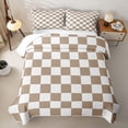 thumbnail image 1 of Erosebridal Geometric Plaid Buffalo Twin Quilt Set,Minimalist Style Twin Coverlet Set For Boys,2-Piece, 1 of 7