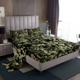 thumbnail image 1 of Erosebridal Geometry Camo Bed Sheets Set Queen Size, Vintage Camouflage Bed Sheets Queen, Teenager 4-Piece, 1 of 7