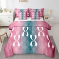 thumbnail image 1 of Erosebridal Geometry Waves Line Bed in a Bag Twin Size,White Black Stripes Bed Set,Gradient Swirl Waves Bedding Twin Size,Lightweight Room Decoration Reversible,7 Pieces, 1 of 6