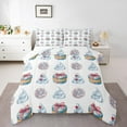 thumbnail image 1 of Erosebridal Gifts Bedding Full Comforter Set, Floral Present Print Down Comforter, Watercolor Bedroom Decoration, Reversible, 1 of 7