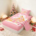 thumbnail image 1 of Manfei Gingerbread Twin Sheets Christmas Bedding, Gray Green 3pcs (1 Flat Sheet, 1 Fitted Sheet and 1 Pillowcase), 1 of 6