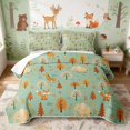 thumbnail image 1 of Erosebridal Giraffe Quilt Full for Boys Girls, Green Forest Full Bedspread Sets, 3pcs 1 Coverlet and 2 Pillowcases, 1 of 7