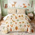 thumbnail image 1 of Erosebridal Giraffe Twin Quilt Set for Boys Girls, Autumn Forest Twin Coverlet Set, 2 Pieces 1 Bedspread and 1 Pillowcase, 1 of 7