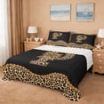 thumbnail image 1 of Erosebridal Girl Personalized Gifts Queen Sheet Sets,Cheetah Pattern Bowtie Alphabet P Bed Set For Kids 4pcs, 1 of 6