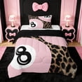 thumbnail image 1 of Erosebridal Girls Ball Games Twin Comforter Sets For Billiards Gamer,Wild Cheetah Pattern Bedding Set For Girls Kids, Reversible 2pcs, 1 of 7