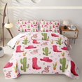 thumbnail image 1 of Erosebridal Girls Pink Cowgirl Twin Quilt Set, Tribal Western Twin Coverlet Set, 2 Pieces, 1 of 7