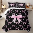 thumbnail image 1 of Erosebridal Girly Bow Twin Quilt Set For Kids,Pink Dreamy Princess Style Twin Coverlet Set,2-Piece, 1 of 7