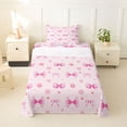 thumbnail image 1 of Erosebridal Girly Bowknot Kids Twin Sheet Sets, Cycle Polka Dots Bedding, 3 Pieces, 1 of 5