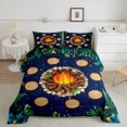 thumbnail image 1 of Erosebridal Camping Bedding Sets Full with Comforter, Jungle Botanical Duvet Insert, Galaxy Decor, Reversible 3 Pieces, 1 of 7