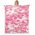 thumbnail image 1 of Erosebridal Girly Pink Camo Throw Blanket for Couch, Kawaii Tie Dye Plush Blanket, Army Camouflage Decor, 60x80, 1 of 7
