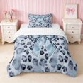 thumbnail image 1 of Erosebridal Glam Satin Bow Ribbon Twin Comforter Sets for Girls, Romantic Floral Print Bedding Set, Reversible 2 Pieces 1 Comforter and 1 Pillowcase, 1 of 6
