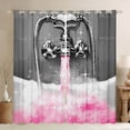thumbnail image 1 of Erosebridal Glitter Showerhead Curtains for Living Room,Dreamy Princess 30%-50% Blackout Curtains Set of 2 (38x45),Pink Grey Curtains and Drapes (38x45),Bling Bedroom Decoration, 1 of 6