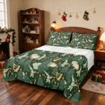 thumbnail image 1 of Manfei Gnome King Sheets Nisse Bedding, Slate Red 4 Pieces (1 Flat Sheet, 1 Fitted Sheet and 2 Pillowcases), 1 of 6