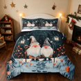 thumbnail image 1 of Manfei Gnome King Size Comforter Sets Nisse Comforters King Size, Mint Pink 3pcs 1 Comforter and 2 Pillowcases, Black Reversible, 1 of 6
