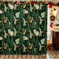 thumbnail image 1 of Manfei Gnome Waterproof Shower Curtain 72Wx78L Nisse Bath Curtain, Slate Red, 1 of 5