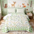thumbnail image 1 of Erosebridal Goose Bed Spread Queen for Girls, Green Balloons Queen Coverlet Set, 3pcs 1 Quilt and 2 Pillowcases, 1 of 7
