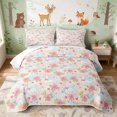 thumbnail image 1 of Erosebridal Goose Bed Spread Queen for Girls, Pink Roses Queen Coverlet Set, 3 Pieces 1 Quilt and 2 Pillowcases, 1 of 7